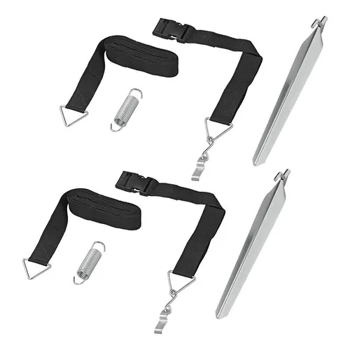Sturm-Abspannset 2x 3 m mit Schnellverschluss 2x 70 cm