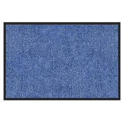 Floordirekt Schmutzfangmatte Rhine, Blau, Textil, Uni, rechteckig, 40x60 cm, Made in EU, Oeko-Tex® Standard 100, rutschfest, schmutzabweisend, für Fußbodenheizung geeignet, schützt den Fußboden, pflegeleicht, Teppiche & Böden, Fuß & Stufenmatten, Schmutzfangmatten