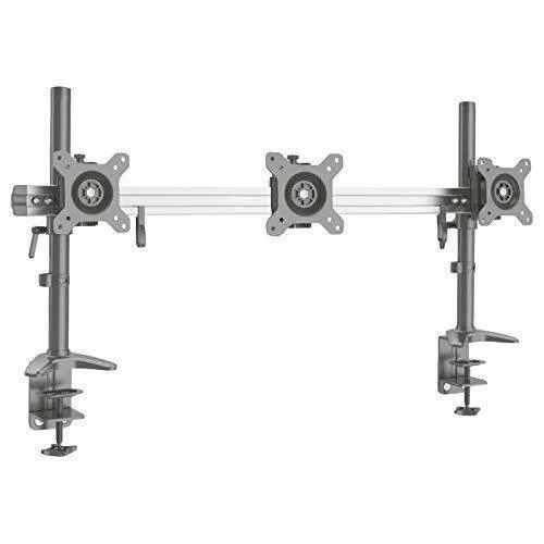 3-Fach Monitorarm Tisch-Halterung für 2 Bildschirme von 15-24 Zoll (MP213C-N) - Monitor-Halterungen & -Ständer, flexible Ausleger für optimale Positionierung und Platzersparnis, ideal für effizientes Arbeiten.