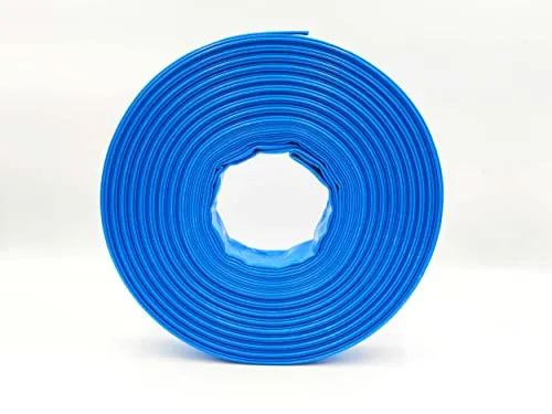 1/2 Zoll | 38 mm - 40 Meter - PVC Flachschlauch - Bauschlauch - Industrieschlauch - blau 1