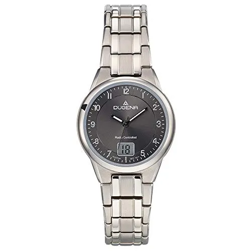Dugena Gent 4460836 Damenuhr - Wasserdichte Titan-Armbanduhr - Armbanduhren für Damen, elegante Titan-Uhr mit Saphirglas und 50 m Wasserdichtigkeit – ideal für jeden Anlass.