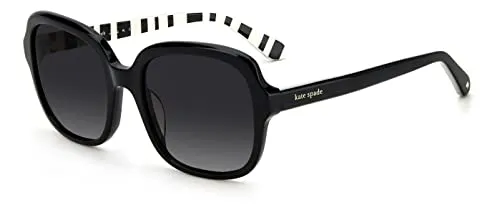 Kate Spade Unisex Babbette/G/S Sonnenbrille - Eleganter Schutz in Schwarz - Sonnenbrillen für Damen mit schickem Design, inklusive schützendem Etui und UV-Schutz für stilvolle Augen an sonnigen Tagen.