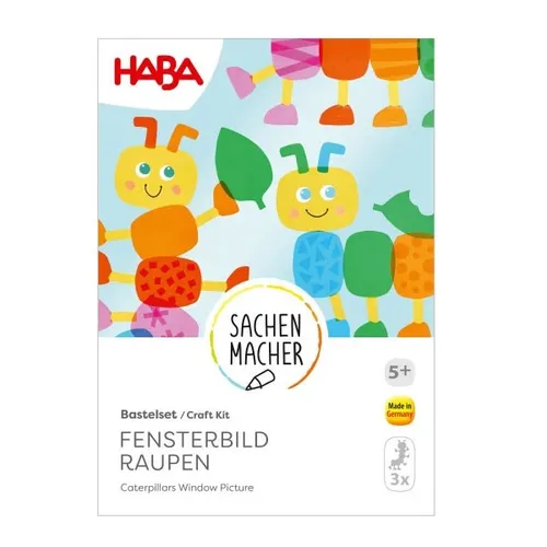HABA SACHENMACHER FENSTERBILD RAUPEN BASTELSET NEU OVP