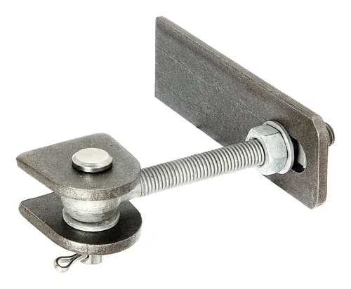 Gustav Alberts Verstellbares Torband M12 - 411121 - Hochwertiges Metallbaubeschlag, ideal für individuelle Anpassungen von Toren, robust und langlebig.