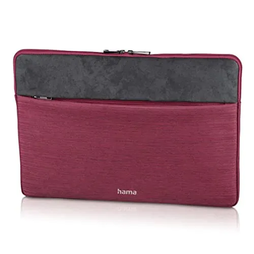 Hama Tasche für Tablet und Notebook bis 15.6 Zoll (Tablettasche, Laptoptasche für Notebook, Tablet, MacBook, Surface bis 15,6 Zoll, Hülle, Case, Laptophülle, Sleeve) rot Tayrona 40 cm