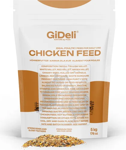 Hühnerfutter 5kg Legemehl Alleinfutter Legeleistung Gentechnikfrei GiDeli