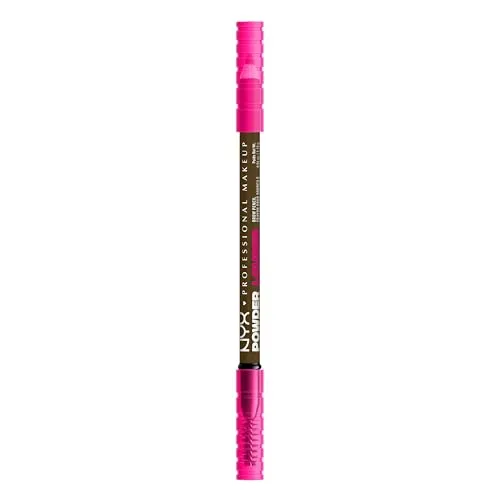 NYX Professional Makeup Augenbrauenstift, Powder Louder Brow Pencil, Mit voluminisierendem Mikrofiber für voller aussehende Augenbrauen, Vegane Formel, Farbton: Taupe