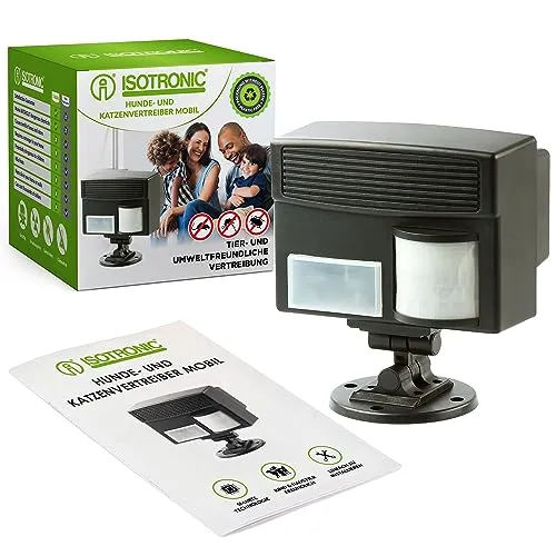 ISOTRONIC Hundevertreiber mit Ultraschall – Effektive Tierabwehr für Garten und Acker