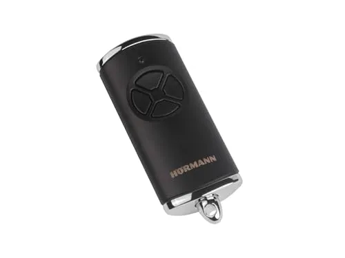 Hörmann HSE4 BS Schwarz Matt mit verchromten Kappen 4-Befehl Handsender BiSecur 868 MHz