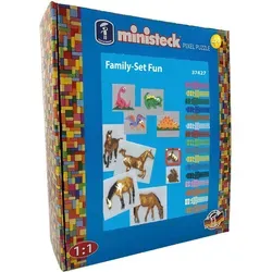 Ministeck Mosaikspielzeug Family Set XL Box 1800 Teile - Baukästen & Bausteine - Fördert Kreativität und Feinmotorik mit 1800 bunten Mosaiksteinen, ideal für kreative Familienaktivitäten und stundenlangen Bastelspaß.