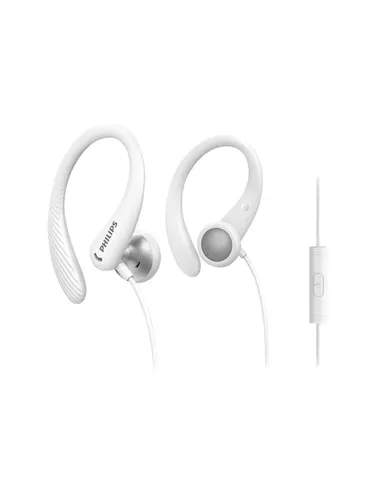 Philips TAA1105WT - In-Ear-Sportkopfhörer, schweißresistent mit klarem Klang und sicherem Sitz für intensives Training