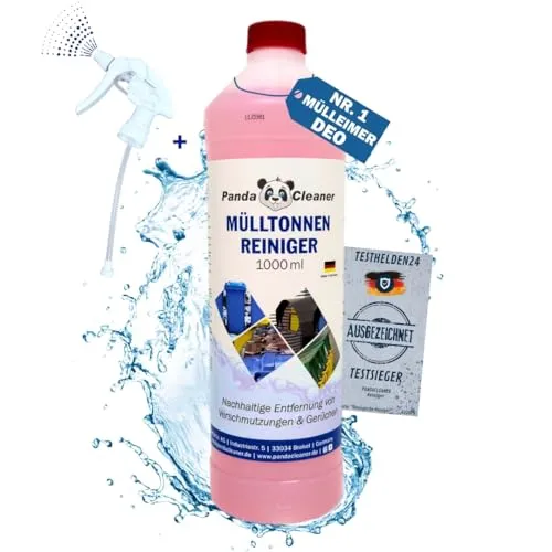 PandaCleaner Mülleimer-Deo gegen Mülleimer-Geruch - Reinigungsmittel zur effektiven Geruchsentfernung in Mülltonnen, biologisch abbaubar und ohne aggressive Chemikalien für eine umweltfreundliche Sauberkeit.