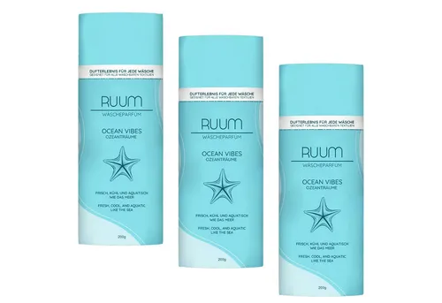 RUUM Wäscheparfüm Duftperlen (Textilienduft, 3-St., Je 200g), Für Die Waschmaschine