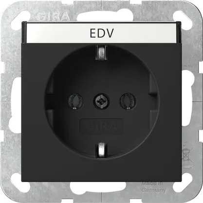 Gira Steckdosen Schwarz von Gira