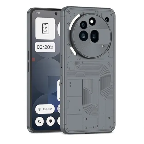 Für Nothing Phone 3a Pro Dreiteilige GKK Rundum Design Schutz Hülle Cover Grau