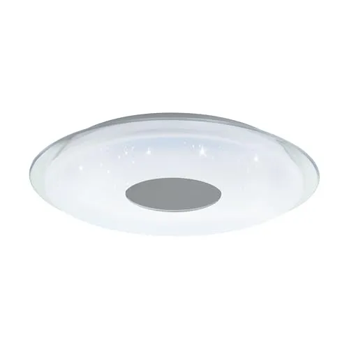EGLO connect LED Deckenleuchte Lanciano-C - Deckenleuchte mit Kristall-Effekt, dimmbar und Farbtemperaturwechsel, ideal für stimmungsvolle Beleuchtung in jedem Raum.