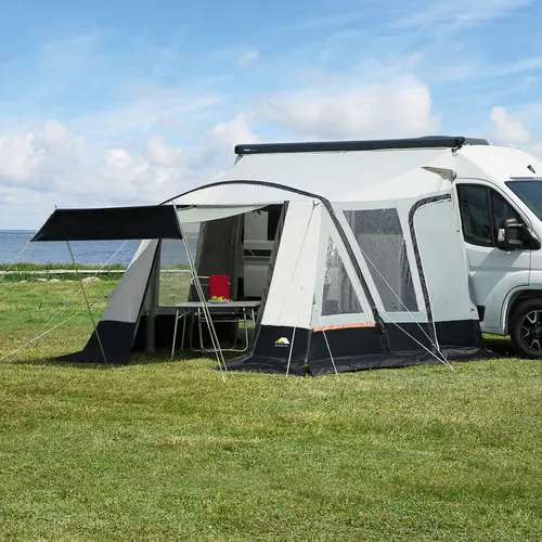 DWT Buszelt Fortuna Air - 300 x 280 cm, leichtes Air-In Luft-Vorzelt für Kastenwagen, ideal für schnelles Aufbauen und maximalen Komfort beim Camping