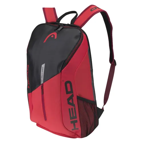 HEAD Tour Backpack 25L - Schwarz Weiß, ideal für Tennis mit Schlägerfach für 1-2 Rackets und integriertem Schuhfach