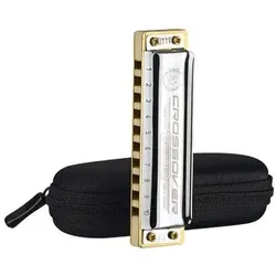 HOHNER Mundharmonika Marine Band - Crossover, F - Mundharmonika für Bluesliebhaber, mit hochwertiger Bauweise und 30 Tagen kostenlosen Online-Lektionen für schnellen Lernfortschritt.