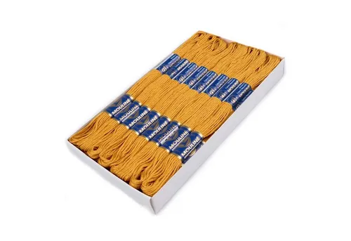 maDDma 24 Docken Stickgarn / Sticktwist Stickgarn, 8 m, 7182 senfbraun