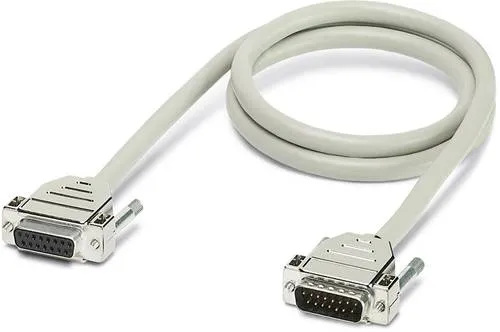 Phoenix Contact CABLE-D50SUB/B/S/100/KONFEK/S 2302272 - Schnittstellenkabel, konfektioniertes geschirmtes Rundkabel mit 50-poliger D SUB Buchsen- und Stiftleiste, ideal für zuverlässige Verbindungen in der Automatisierungstechnik.