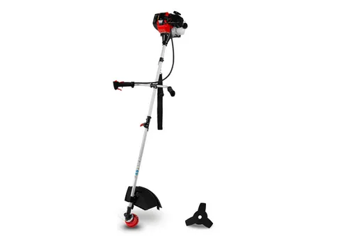 EBERTH Benzin-Rasentrimmer 2in1 Multitool - 3 PS, 52ccm - Rasentrimmer & Motorsensen mit 3 PS 2-Takt Motor für exzellente Durchzugskraft. Ideal für große Grünflächen und zähes Unkraut. Ergonomischer Tragegurt sorgt für Komfort bei längeren Einsätzen.