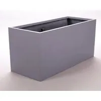 Produktbild Elegant Einrichten Pflanzkübel Fiberglas Rechteckig 120x50x55cm Grau