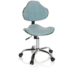 hjh OFFICE Kinder Schreibtischstuhl KIDDY GTI-3 Stoff Mint-Grün - Ergonomischer Kinderdrehstuhl für 8-11 Jahre, höhenverstellbar und mit Wippfunktion für optimale Bewegungsfreiheit; ideal für gesundes Sitzen beim Lernen.