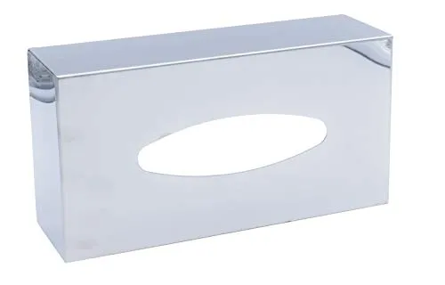 Ridder Classic Papiertuchbox aus Edelstahl, Chrom-poliert - Elegante Kosmetiktuchbox aus Edelstahl, ideal für jede Umgebung; bietet praktische Wandmontage und einfache Reinigung.