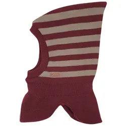 MAXIMO Schlupfmütze MINI-Schlupfmütze, Zipfelform Ringel, Jerseyfutter, Windstopper (1-St) Merino rosa 47