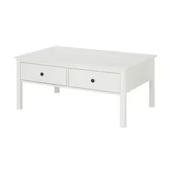 Couchtisch Landliv aus Massivholz in Weiß von Möbel Kraft