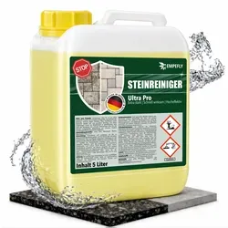 Steinreiniger Ultra Pro – Intensiver Steinreiniger für außen (5 L) - Kraftvoller Steinreiniger für die schnelle Entfernung von Schmutz und Belägen auf Steinflächen im Außenbereich. Ideal für Terrassen, Wege und mehr – für ein strahlendes Erscheinungsbild.