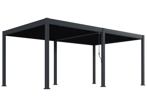 Green Spirit Pergola »Oasis 3,6 x 6 m« Lamellendach Pergola Pavillon Terrassenüberdachung, BxTxH: 600x360x255 cm, (Set, 1-tlg), anthrazit, Aluminium, wetterfest - Garten, Terrasse & Outdoor