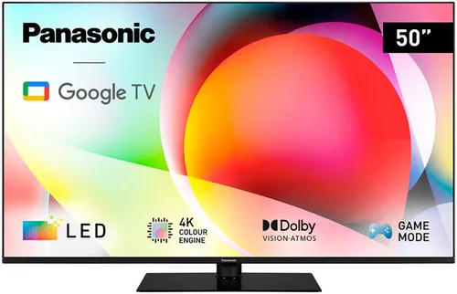 Panasonic TN-50W70AEZ - 50 Zoll 4K Ultra HD LED-Fernseher, Smart-TV mit Google TV und Dolby Atmos für ein beeindruckendes Fernseherlebnis