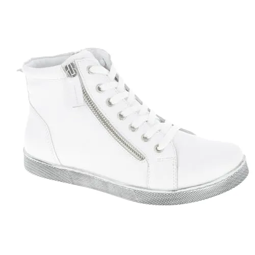 Andrea Conti Damen 0340016 Sneaker - Weiß, 37 EU - Damen-Sneaker mit herausnehmbarer Innensohle für individuellen Komfort und optimale Passform.