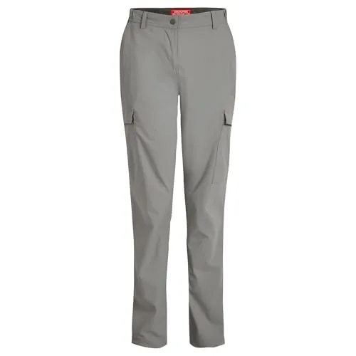 Craghoppers Damen NosiLife Rif Stretch Cargohose - Bequeme Stretch-Cargohose für Outdoor-Abenteuer, ausgestattet mit Insektenschutz und feuchtigkeitsregulierendem Gewebe. Ideal für Wandertouren und aktive Freizeitgestaltung.