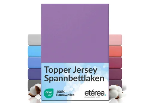 etérea Himmlische Qualität Spannbettlaken etérea Comfort Jersey Topper Spannbettlaken, Jersey, Gummizug: rundum, (1 Stück)