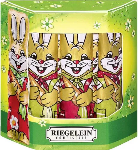 Riegelein Osterhasen massiv aus feiner Vollmilch Schokolade 125g