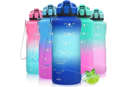 Trinkflasche Sport Kinder Tritan 2000 ml Dunkelblau-hellblau - Die Trinkflasche Sport Kinder Tritan 2000 ml Dunkelblau-hellblau ist der perfekte Begleiter für Schule und Freizeit. Mit BPA-freiem Tritan und praktischem KLICK-Deckel-Design sorgt sie für sicheren Genuss unterwegs.