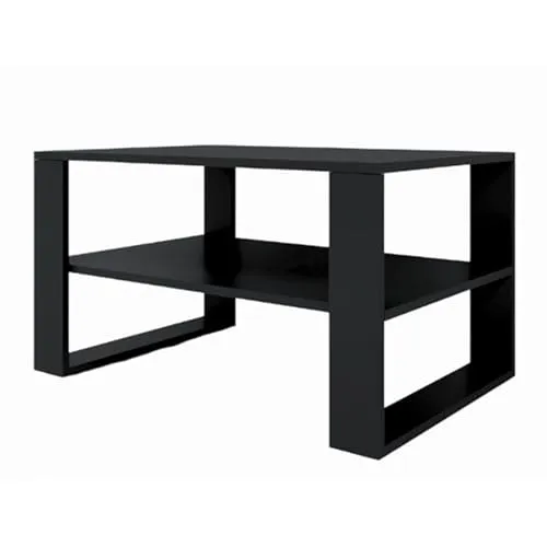 Couchtisch Loft, 90 x 58 x 50 cm, Schwarz, Modern Design