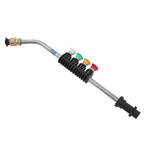 AIM Tools Hochdruckreiniger Verlängerungsstab Kompatibel mit Karcher K2 K3 K4 K5 K6 K7, Hochdruckreiniger-Lanze mit 5 Düsenspitzen, Dachrinnenreiniger Aufsatz