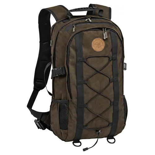 Pinewood Jagdrucksack - Hochwertiger Rucksack für die Jagd in wasserabweisender Wildlederoptik, mit integrierter Waffentasche und vielseitigem Stauraum für bis zu 24 Liter.