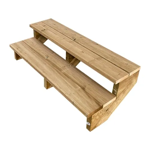 Außentreppe Holz, 2 bis 7 Stufen