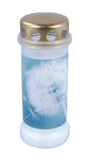 Bolsius Dauerbrenner Nr.6 Pusteblume in weiß von Teelicht-Windlicht