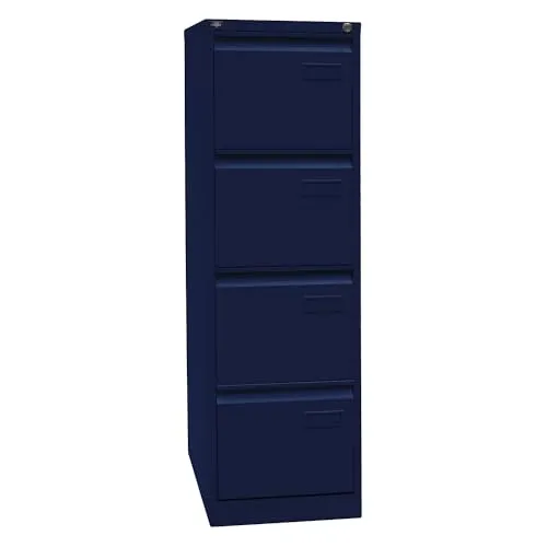 Bisley LIGHT Hängeregistraturschrank - Seitliche Büro-Aktenschränke, robust aus Stahl mit 4 HR-Schubladen, belastbar bis 30 KG pro Schublade, ideal für sicheres und geordnetes Arbeiten.