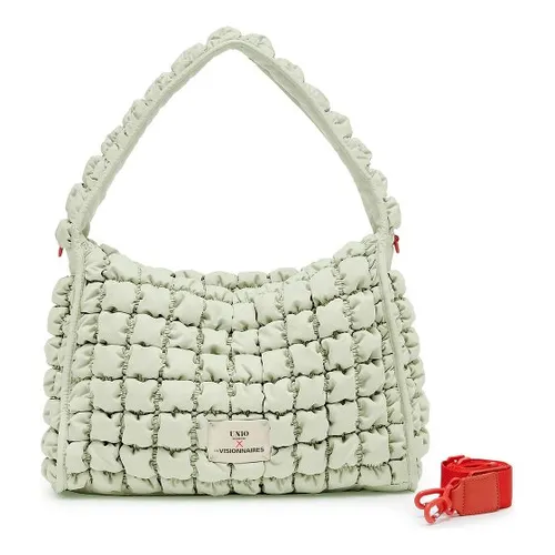 LES VISIONNAIRES Unio Hobo Schultertasche 47 cm grün - Entdecken Sie die LES VISIONNAIRES Unio Hobo Schultertasche – eine stilvolle Begleiterin mit praktischem Innenleben. Robustes Polyester sorgt für Langlebigkeit, während zahlreiche Fächer für Ordnung sorgen. Verstellbare Riemen bieten individuellen Tragekomfort.