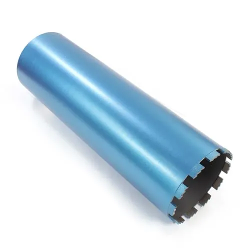 Wiltec Diamantbohrkrone Typ 1 (Shark) Ø 152 mm, Bohrkrone 450 mm, 1¼ UNC Nassbohrkrone, Diamantbohrer für Beton, Stein, Granit