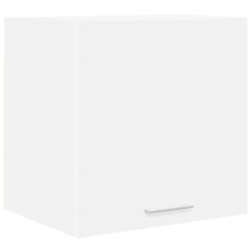 vidaXL Hängeschrank mit Regal Riga Weiß 40 x 31 x 40 cm Holzwerkstoff, Geräumiger Stauraum, robuster Küchenregal, Moderne Wand-Organizer, Holzlösung für mehr Platz