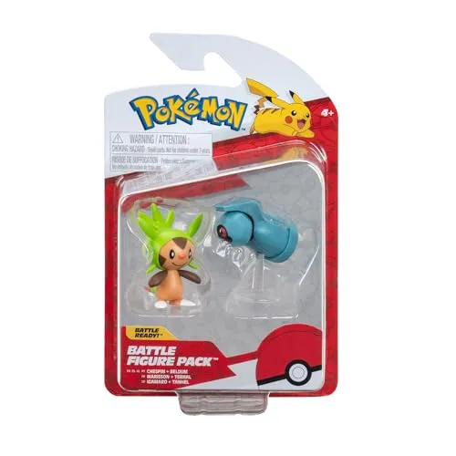 Pokémon PKW3014 - Battle Figure Pack - Igamaro & Tanhel, offizielle detaillierte Figuren, je 5 cm
