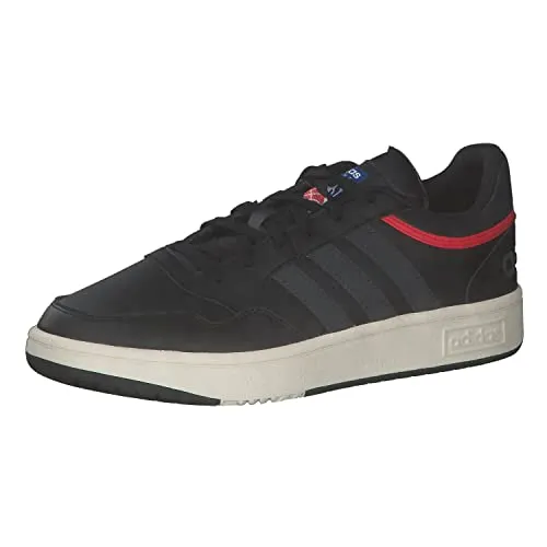 adidas Herren Hoops 3.0 Basketball Shoe, Core Black/Carbon/Chalk White, 42 2/3 EU